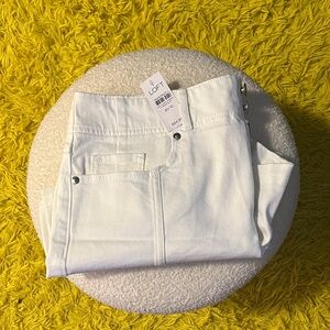LOFT Women's "Crisp White" Jean Shorts (NWT)